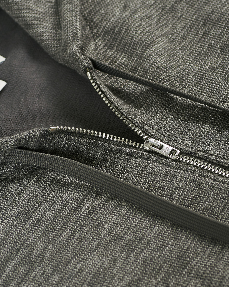 Herre | Gensere | Club Monaco | Zip Linen Hoodie Heather Grey