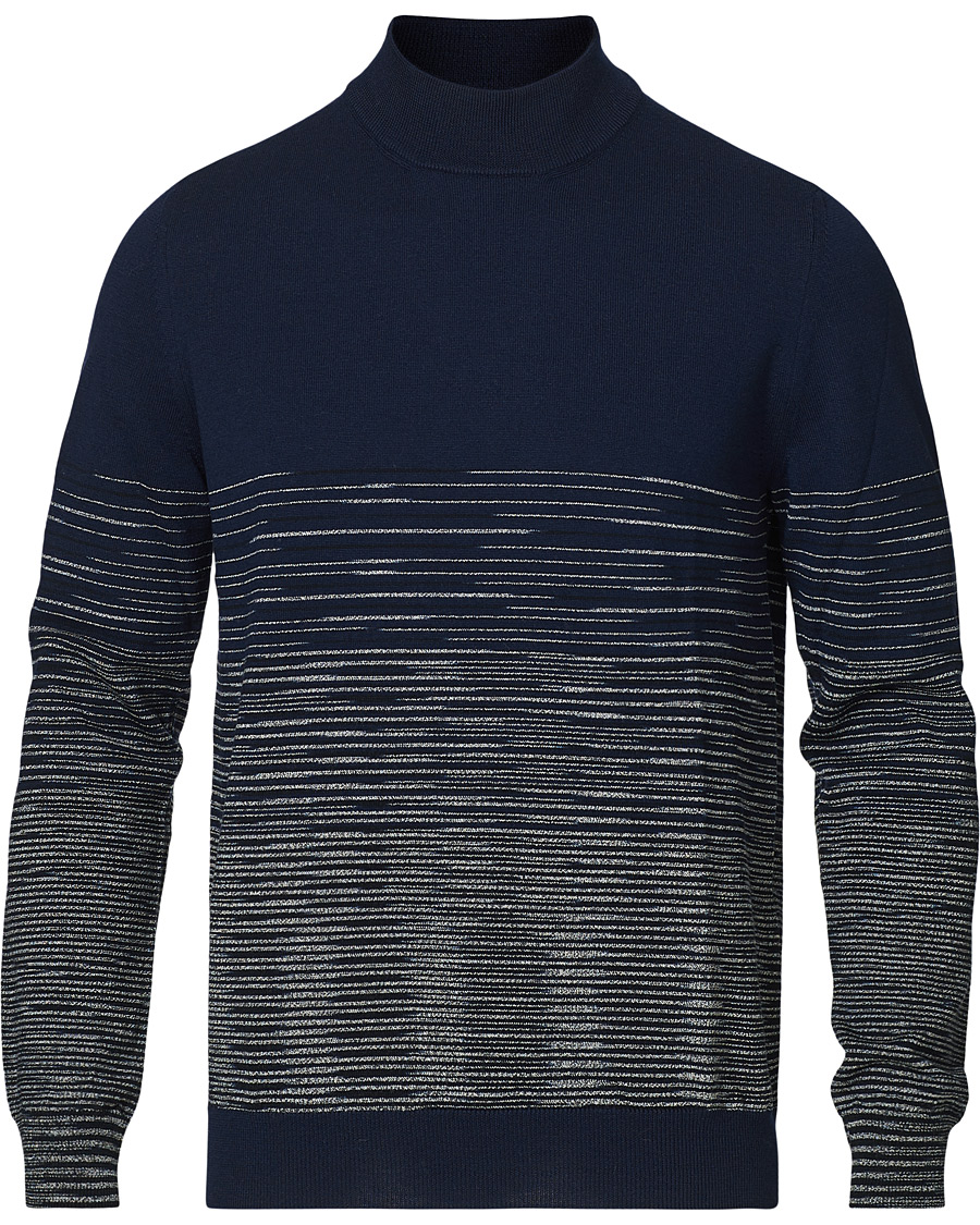 Herre | Gensere | Missoni | Gradient Wool Turtleneck Navy