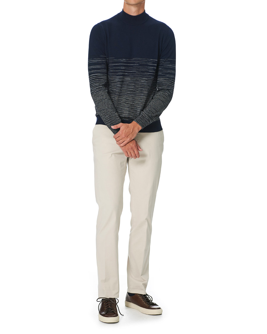 Herre | Gensere | Missoni | Gradient Wool Turtleneck Navy
