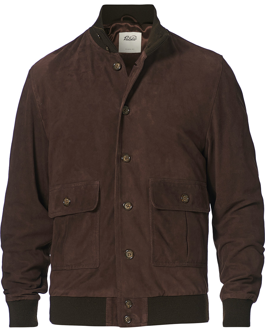 Herre | Jakker | Valstar | Valstarino Suede Jacket Dark Brown