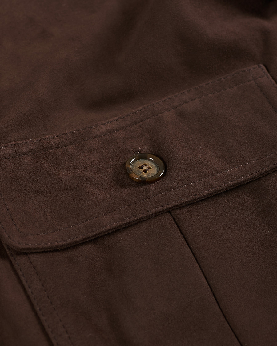Herre | Jakker | Valstar | Valstarino Suede Jacket Dark Brown