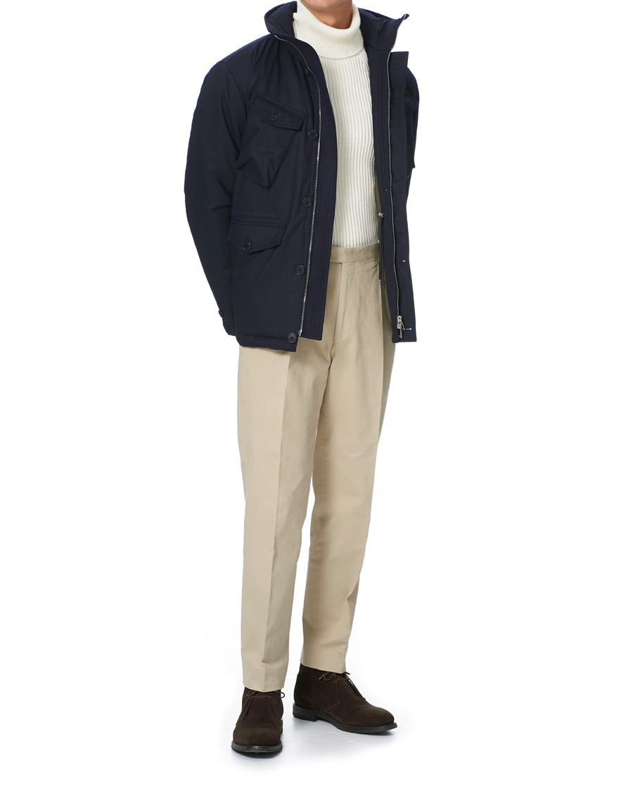 Herre | Jakker | Valstar | VBC Flannel Field Jacket Navy