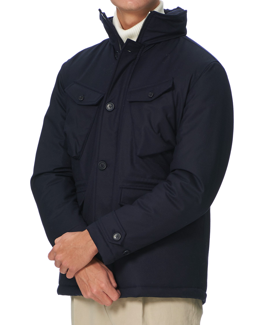 Herre | Jakker | Valstar | VBC Flannel Field Jacket Navy