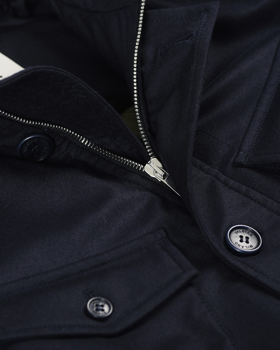 Herre | Jakker | Valstar | VBC Flannel Field Jacket Navy