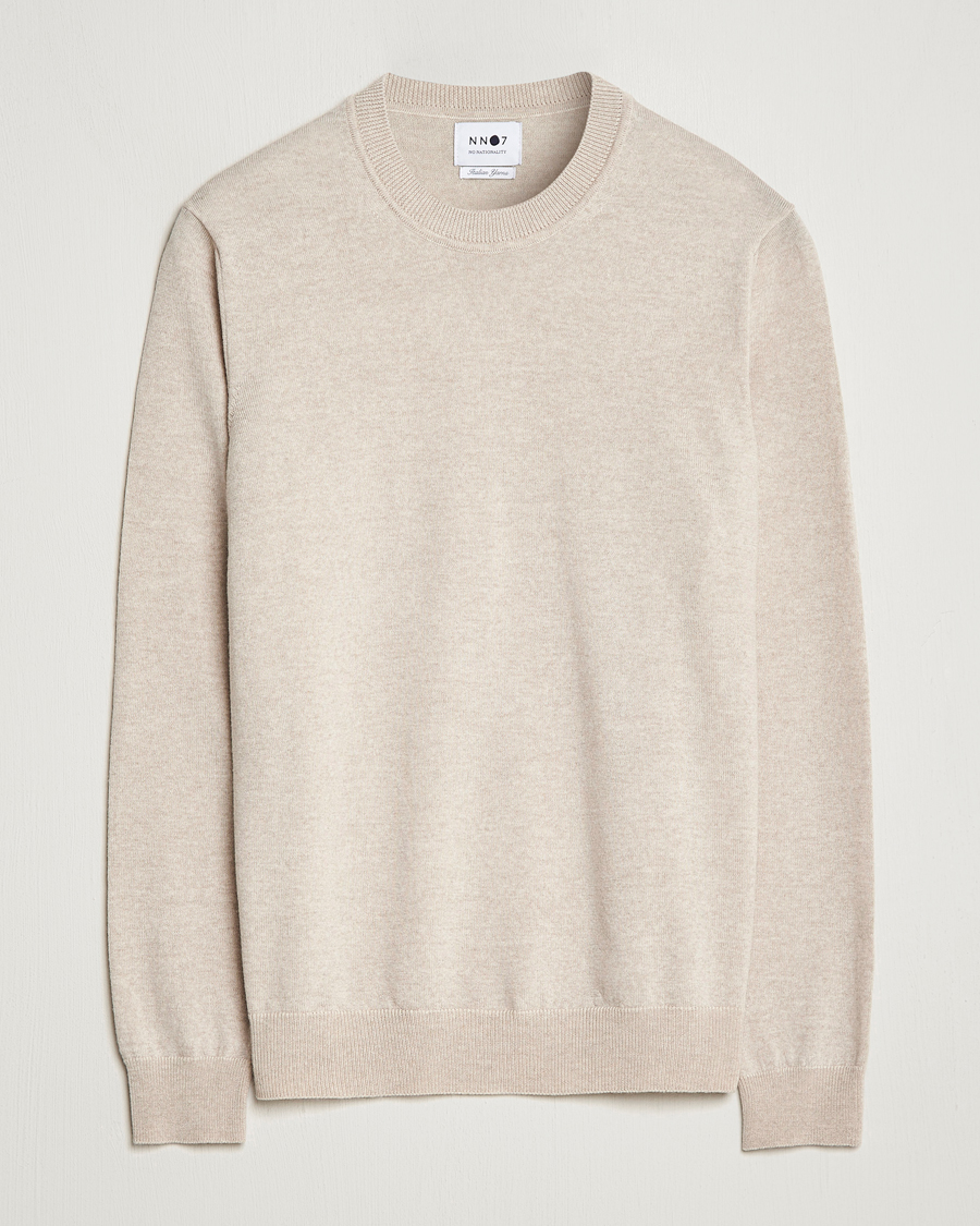 Herre | Gensere | NN07 | Ted Merino Crew Neck Pullover Light Khaki