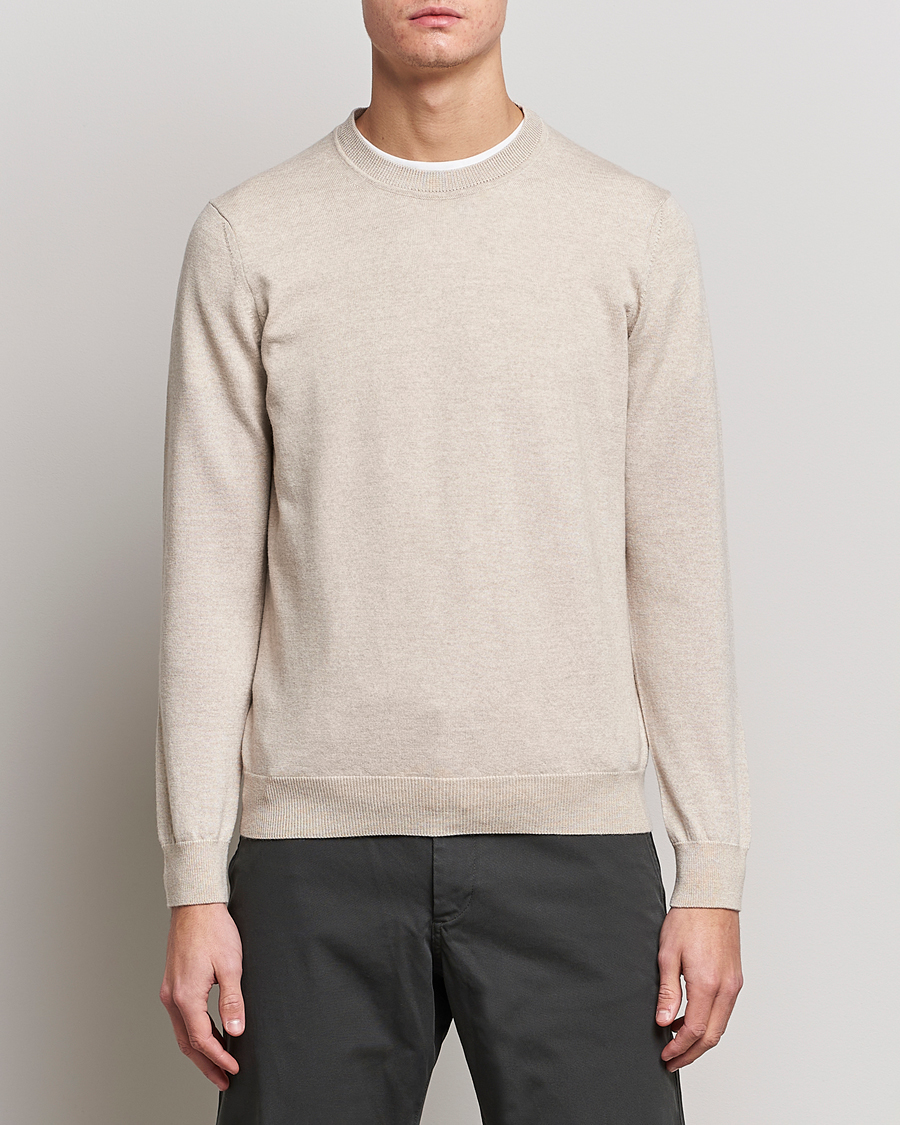 Herre | Gensere | NN07 | Ted Merino Crew Neck Pullover Light Khaki