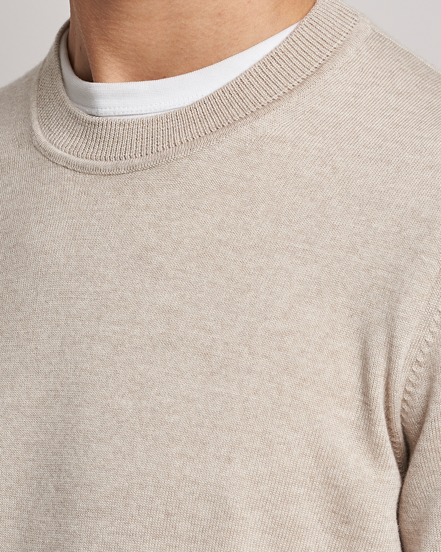 Herre | Gensere | NN07 | Ted Merino Crew Neck Pullover Light Khaki