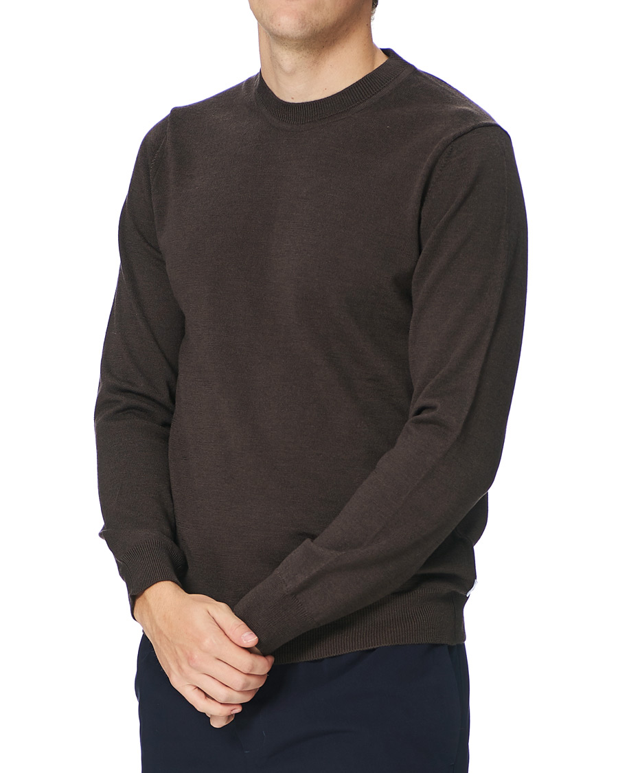 Herre | Gensere | NN07 | Ted Merino Crew Neck Pullover Brown