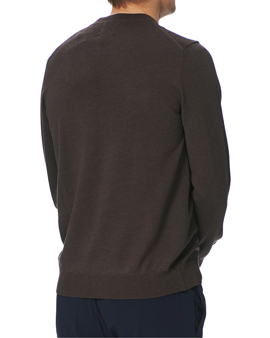 Herre | Gensere | NN07 | Ted Merino Crew Neck Pullover Brown