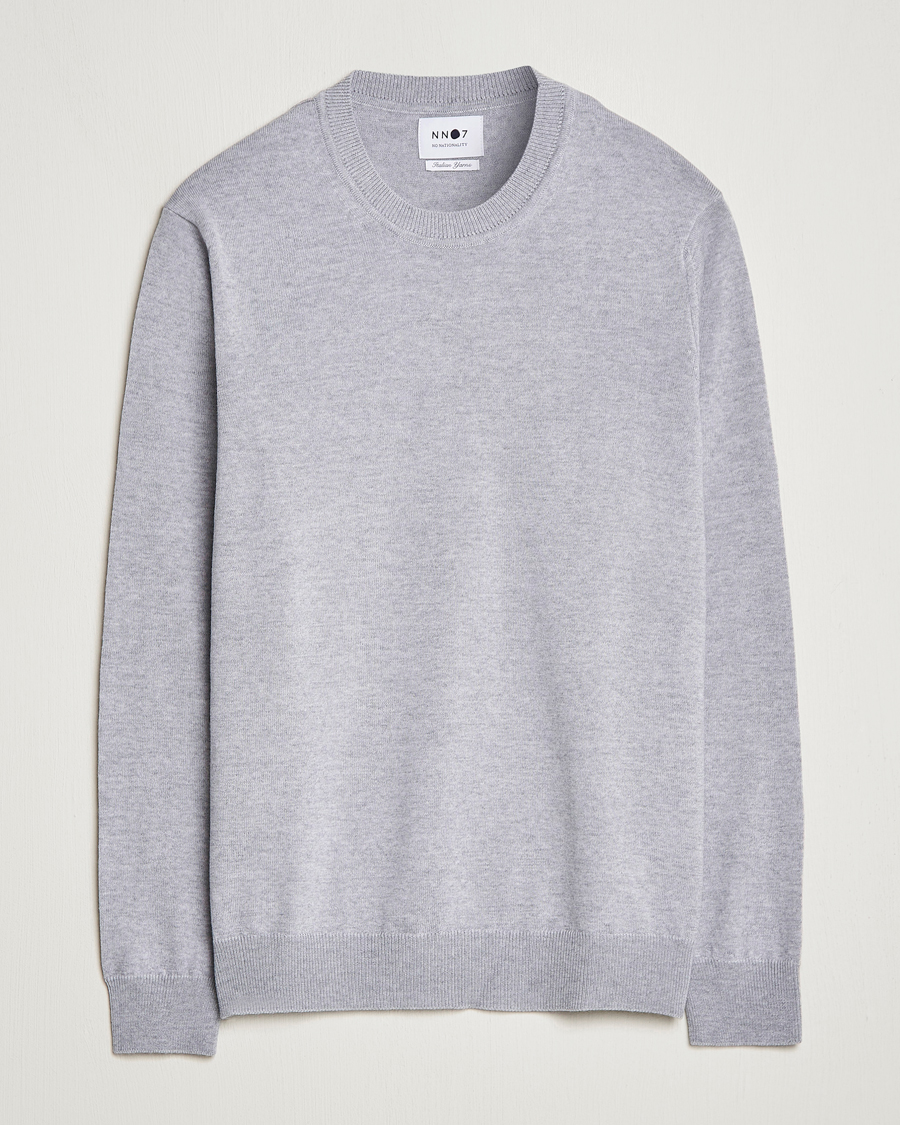 Herre | Gensere | NN07 | Ted Merino Crew Neck Pullover Light Grey