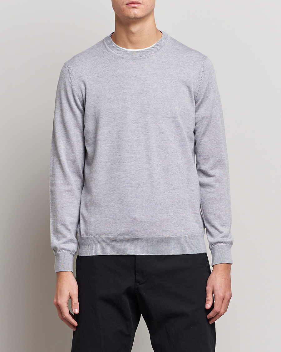 Herre | Gensere | NN07 | Ted Merino Crew Neck Pullover Light Grey