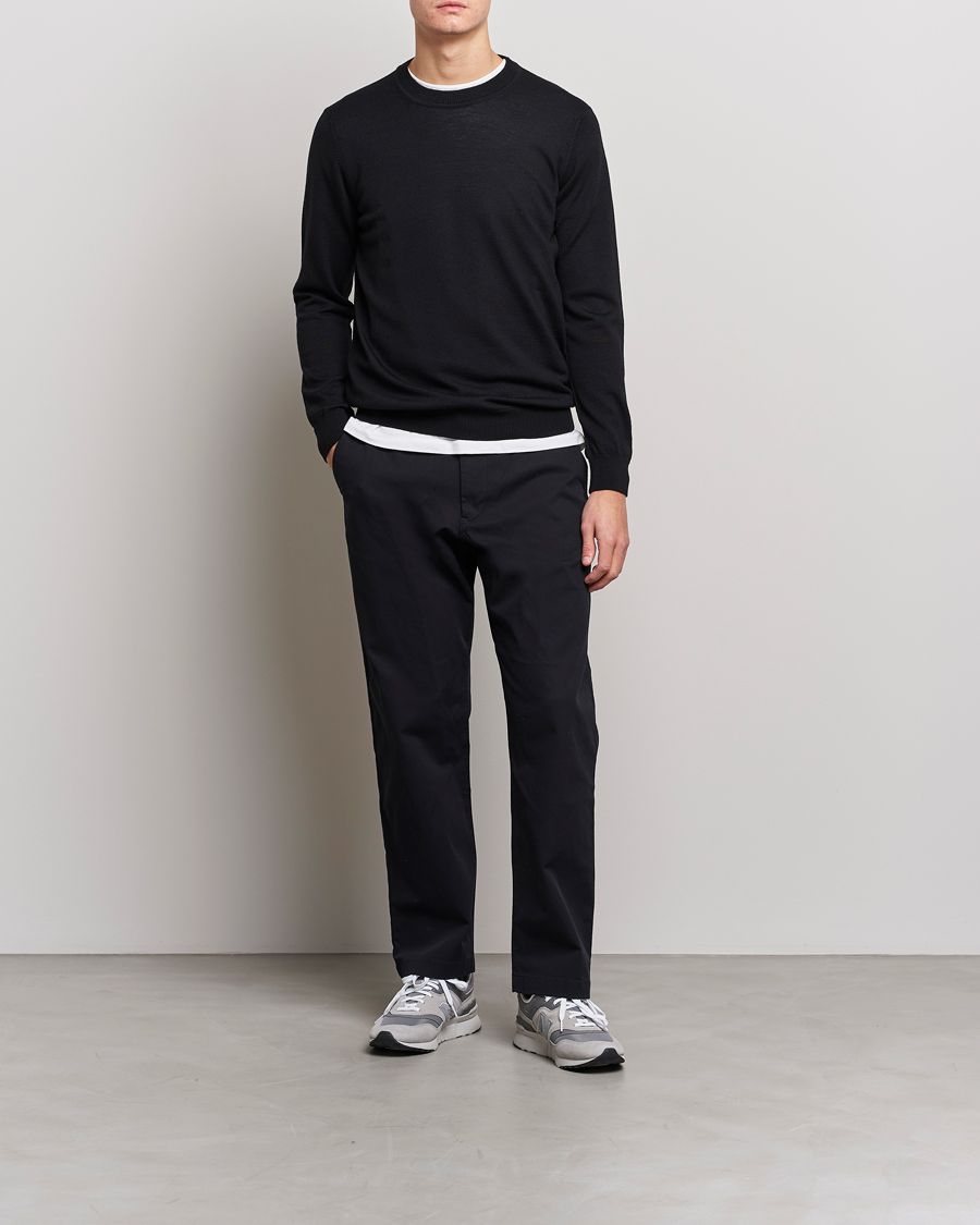 Herre | Gensere | NN07 | Ted Merino Crew Neck Pullover Black