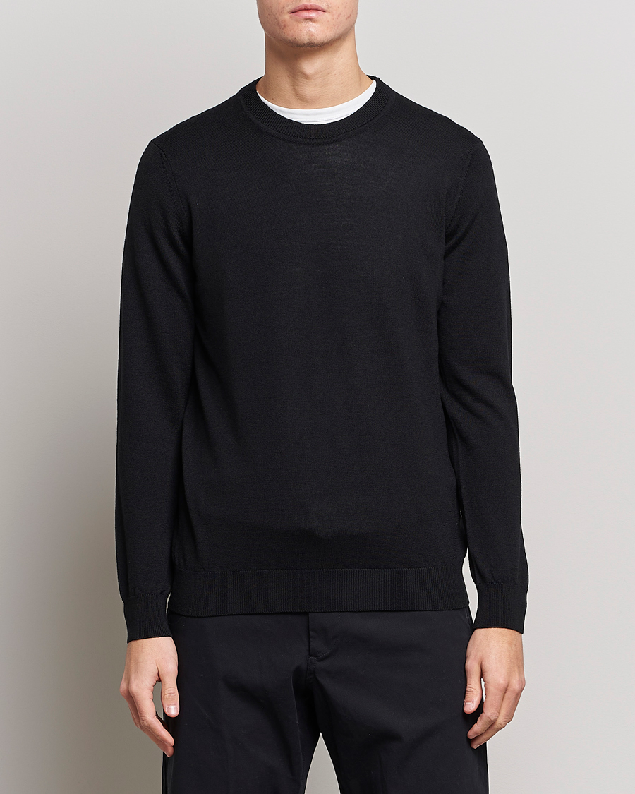 Herre | Gensere | NN07 | Ted Merino Crew Neck Pullover Black