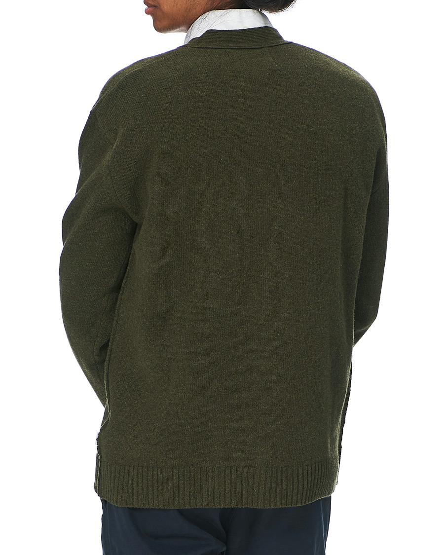Herre | Gensere | NN07 | Bjorn Lambswool Cardigan Dark Army