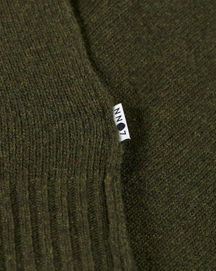 Herre | Gensere | NN07 | Bjorn Lambswool Cardigan Dark Army