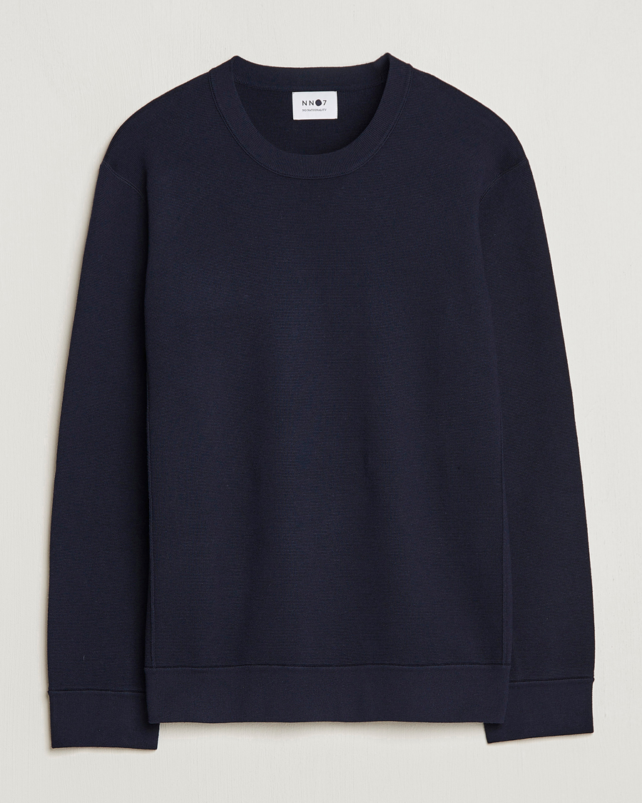 Herre | Gensere | NN07 | Luis Cotton/Modal Pullover Navy Blue