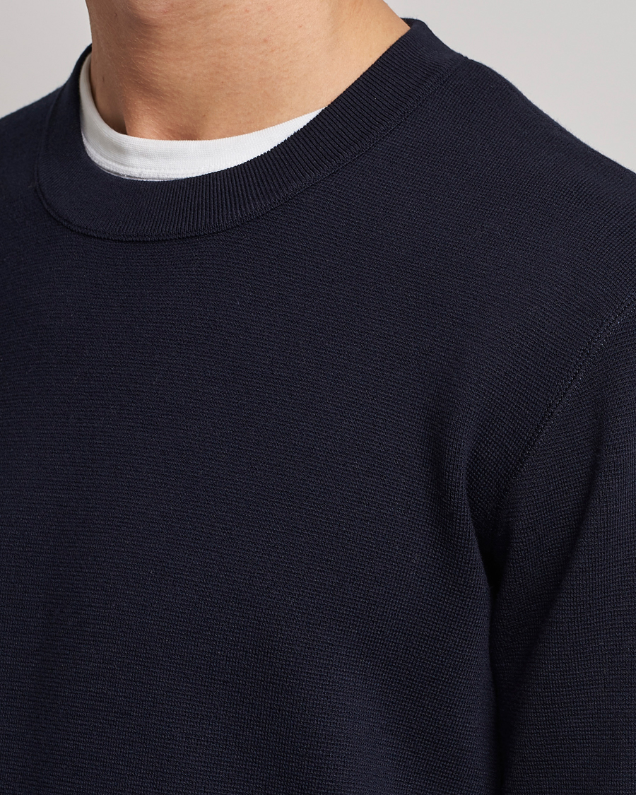 Herre | Gensere | NN07 | Luis Cotton/Modal Pullover Navy Blue