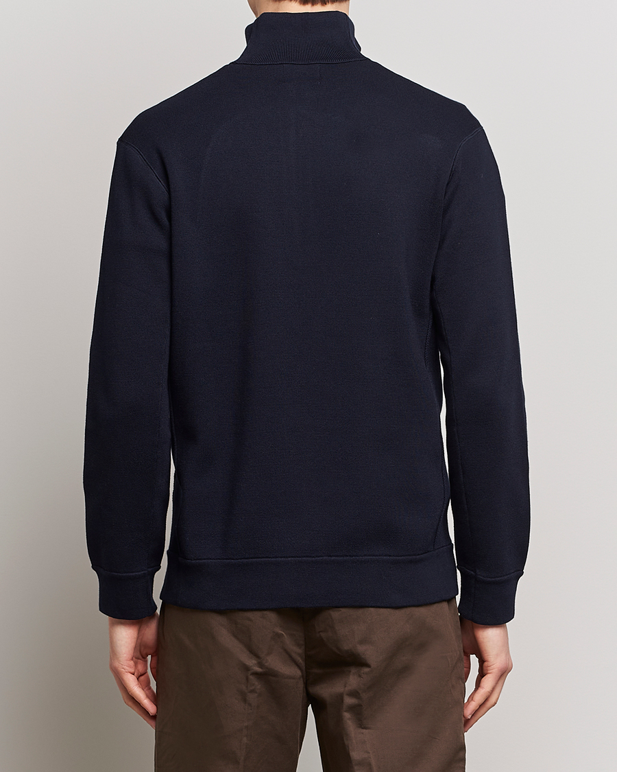 Herre | Gensere | NN07 | Luis Cotton/Modal Half Zip Sweater Navy Blue