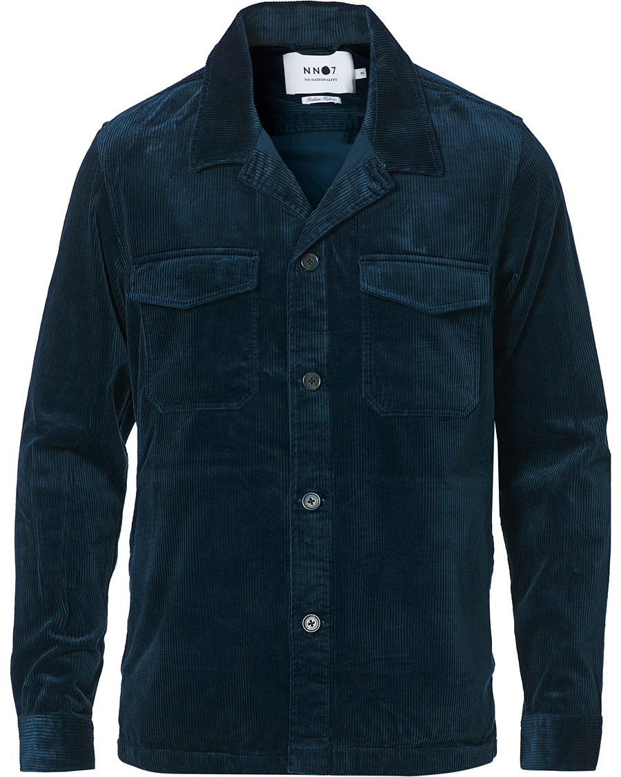 Herre | Skjorter | NN07 | Bernard Corduroy Overshirt Ocean