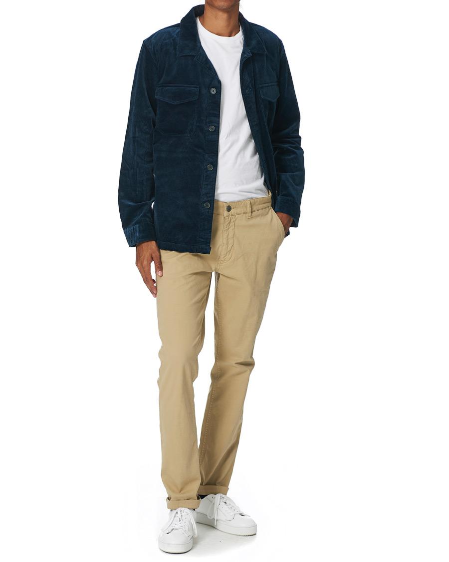 Herre | Skjorter | NN07 | Bernard Corduroy Overshirt Ocean