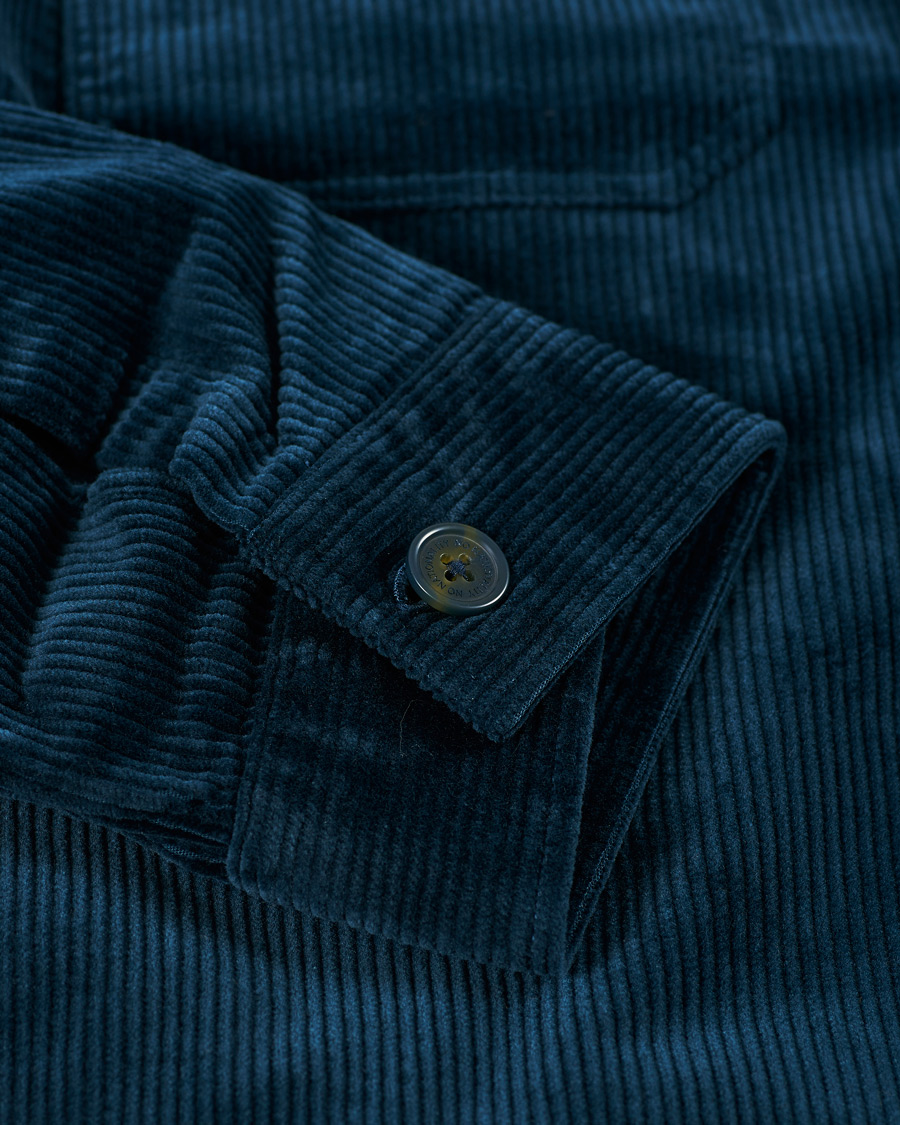Herre | Skjorter | NN07 | Bernard Corduroy Overshirt Ocean