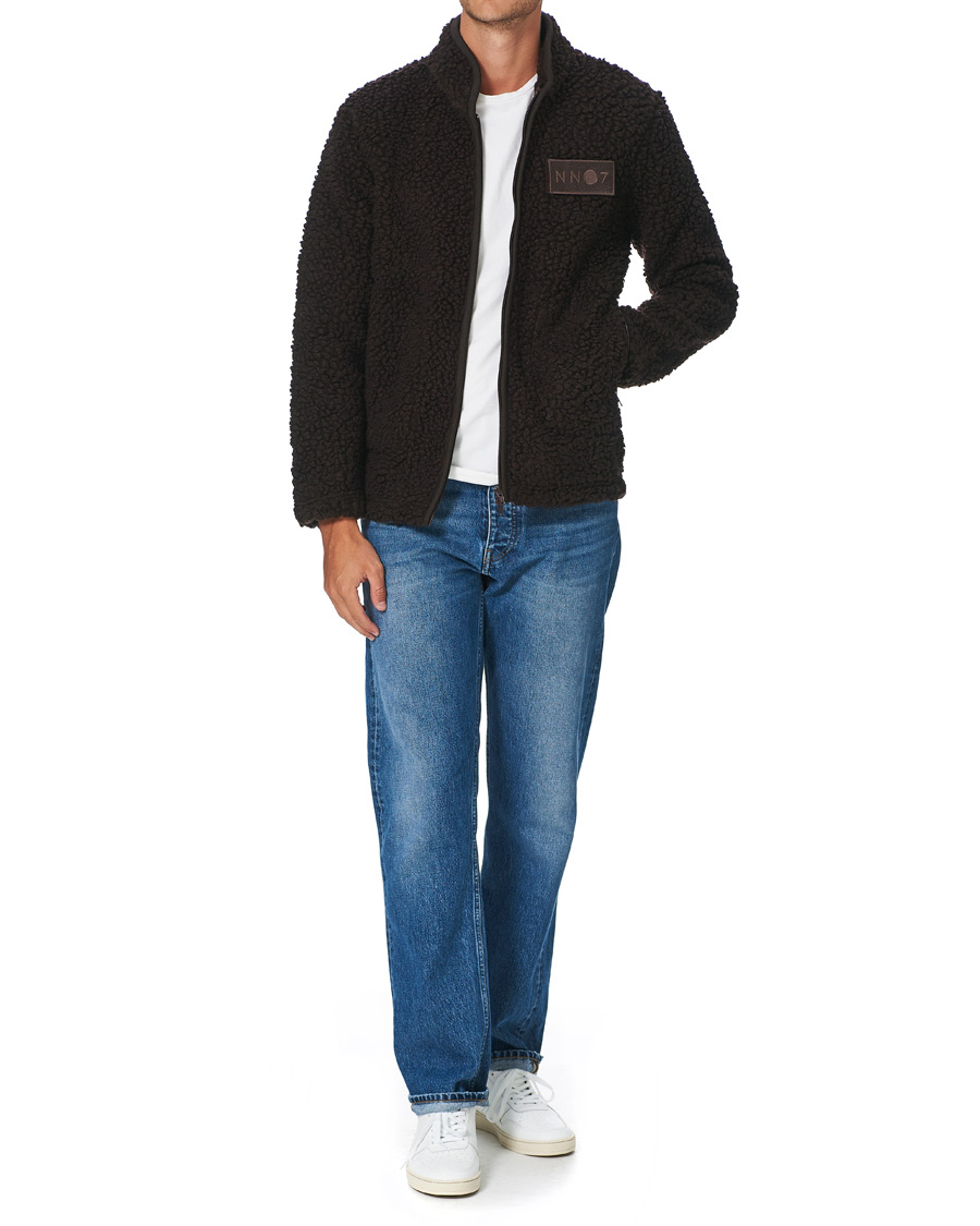 Herre | Gensere | NN07 | Morten Fleece Full Zip Brown