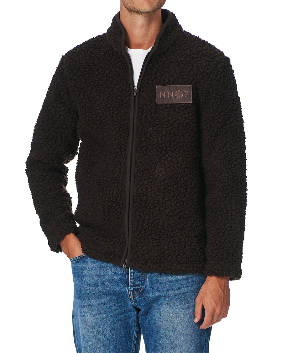 Herre | Gensere | NN07 | Morten Fleece Full Zip Brown