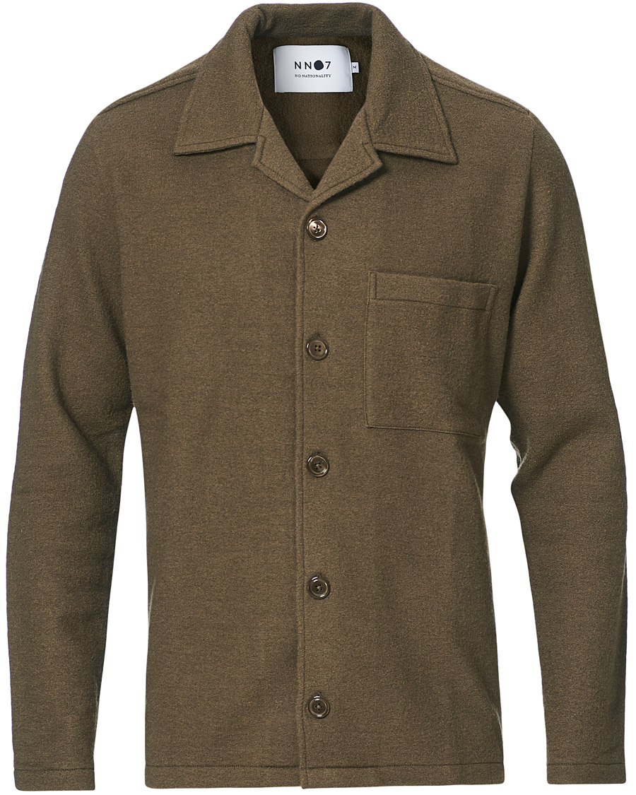 Herre | Skjorter | NN07 | Miyagi Boiled Wool Overshirt Clay