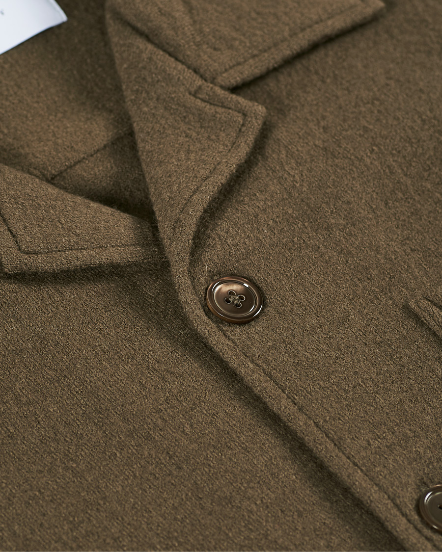 Herre | Skjorter | NN07 | Miyagi Boiled Wool Overshirt Clay