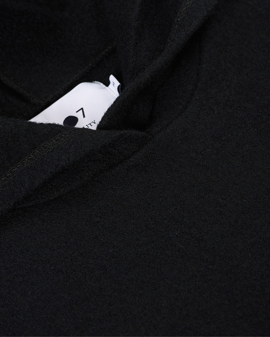 Herre | Gensere | NN07 | Mark Boiled Wool Hoodie Black