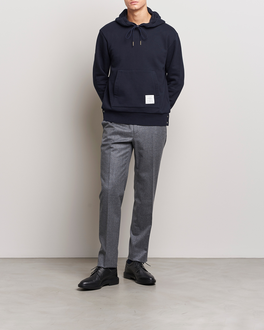 Herre | Gensere | Thom Browne | Back Stripe Hoodie Navy