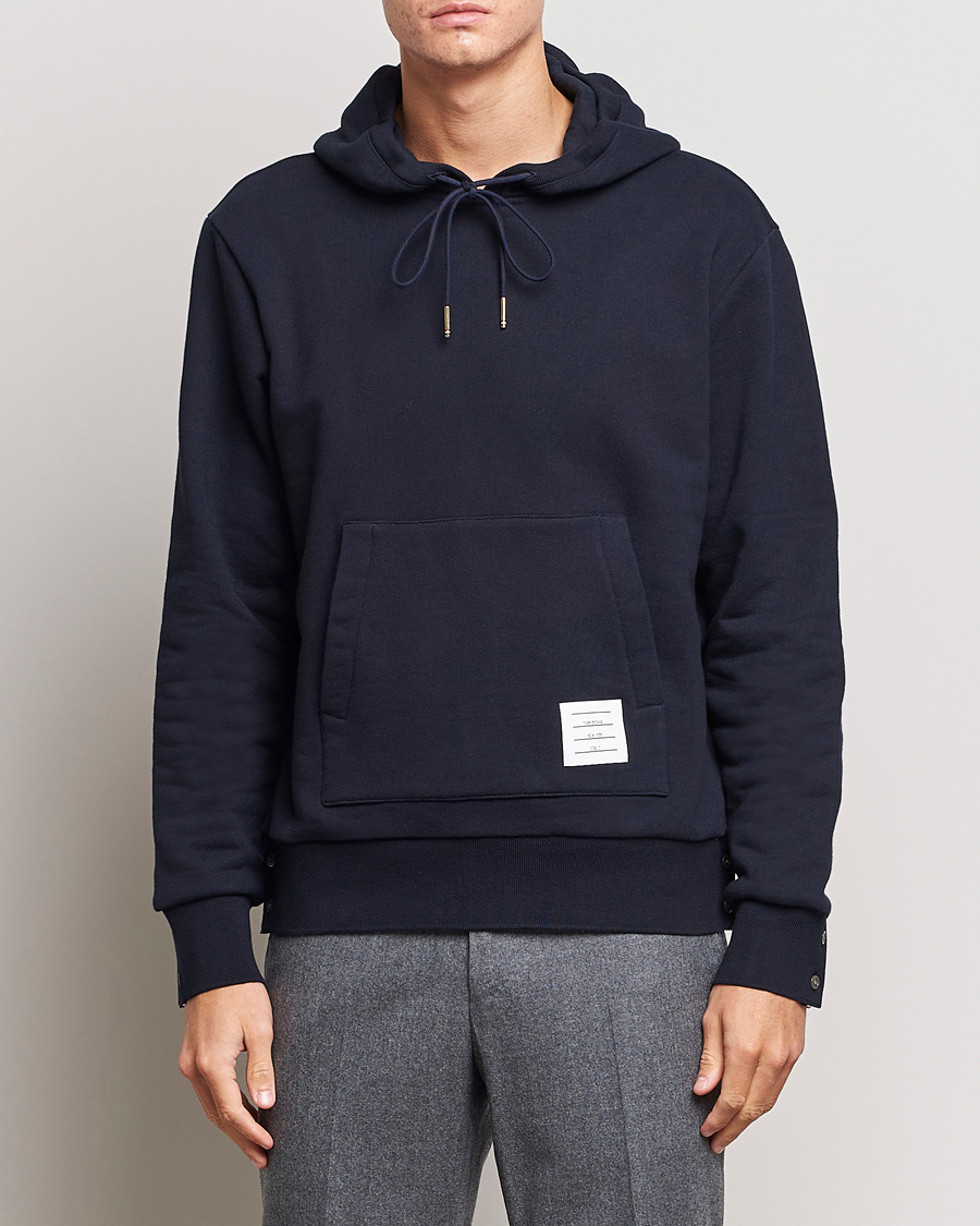Herre | Gensere | Thom Browne | Back Stripe Hoodie Navy
