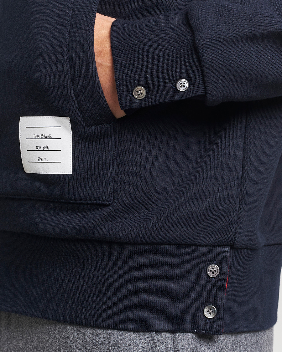 Herre | Gensere | Thom Browne | Back Stripe Hoodie Navy