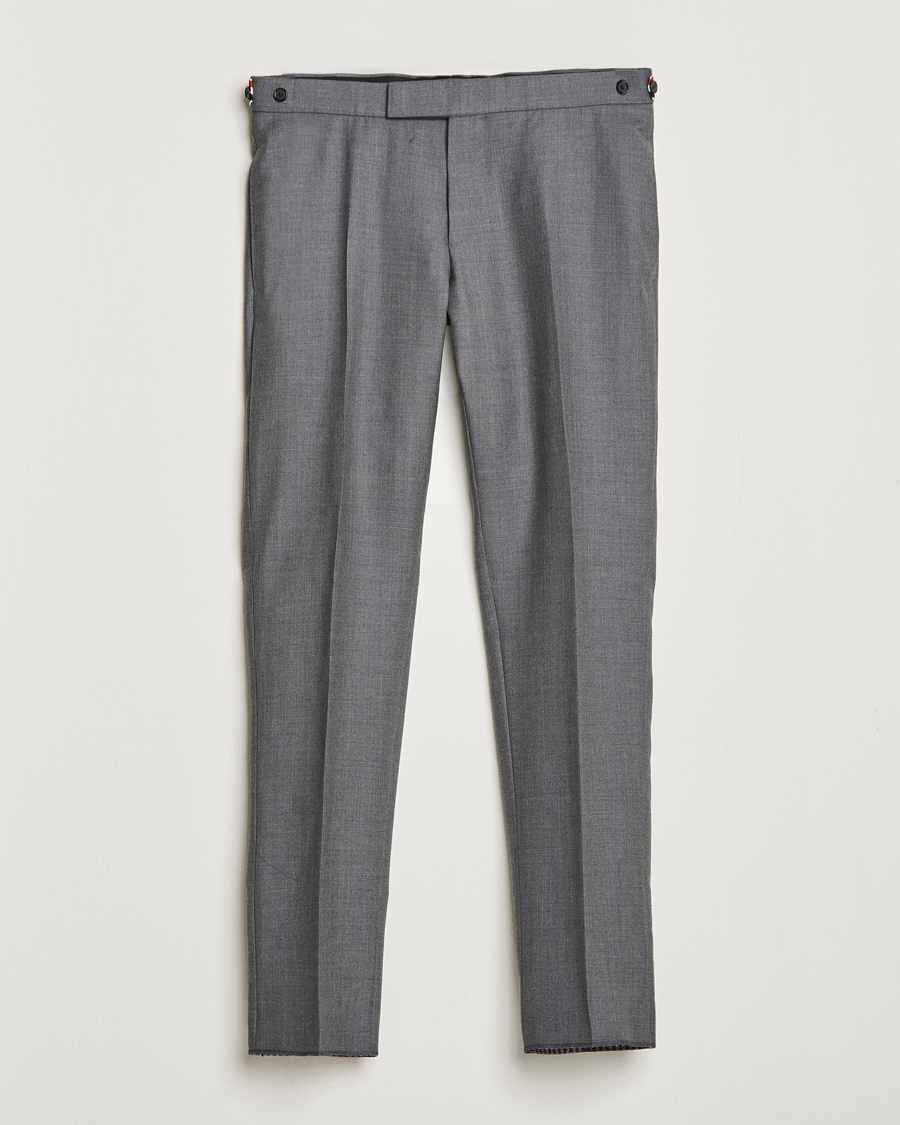 Herre | Bukser | Thom Browne | Super 120s Wool Trousers Medium Grey