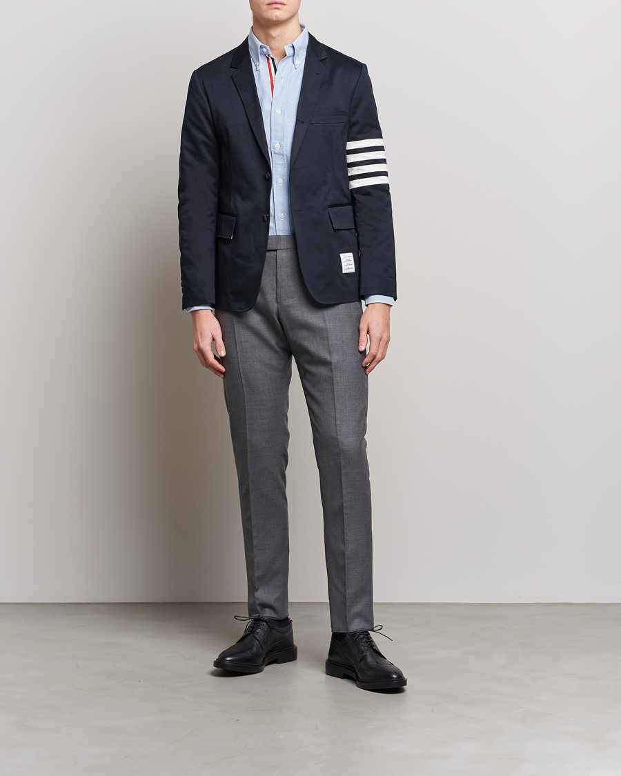 Herre | Bukser | Thom Browne | Super 120s Wool Trousers Medium Grey