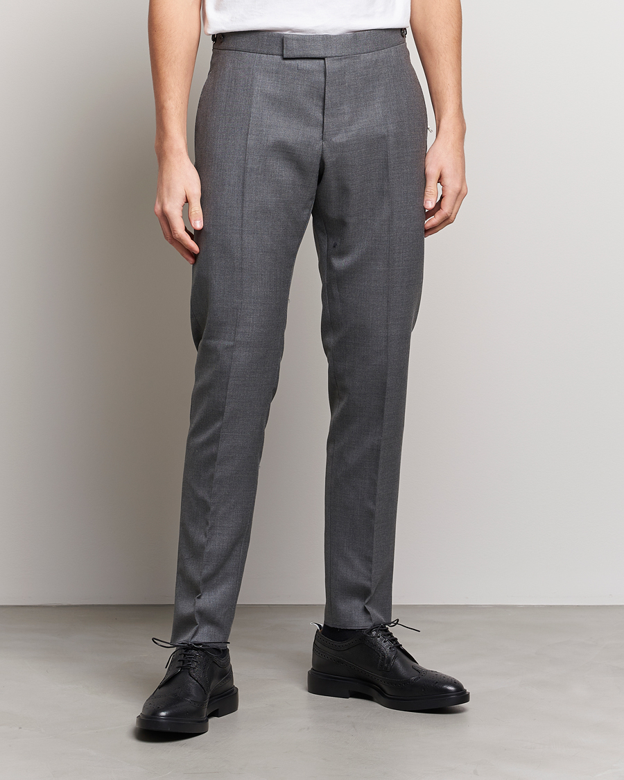 Herre | Bukser | Thom Browne | Super 120s Wool Trousers Medium Grey