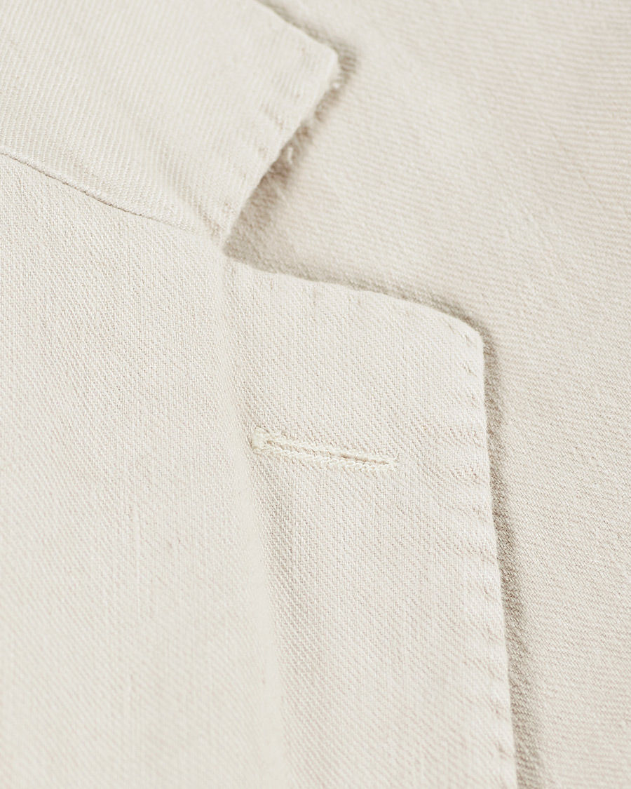 Herre | Dressjakker | Oscar Jacobson | Egel Cotton/Linen GW Blazer Creme