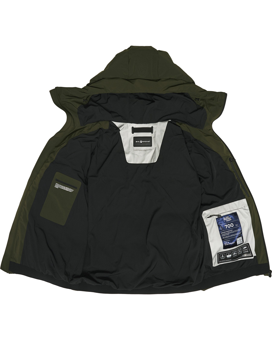 Herre | Jakker | Sail Racing | Race Welded Down Hood Dark Forest