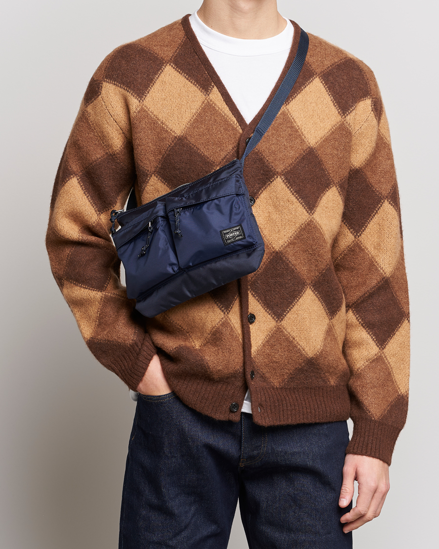 Herre | Vesker | Porter-Yoshida & Co. | Force Small Shoulder Bag Navy Blue