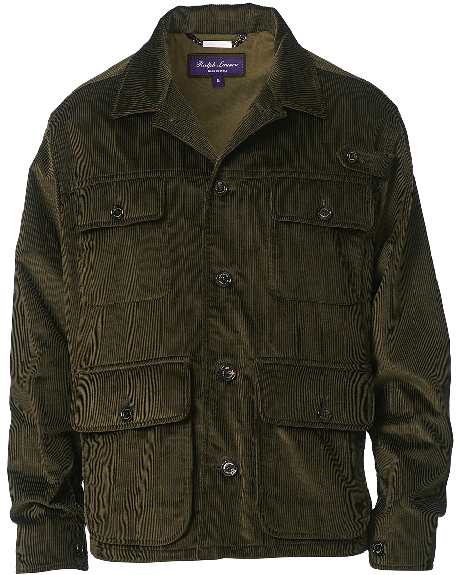 Herre | Jakker | Ralph Lauren Purple Label | Seymour Wale Corduroy Jacket Dark Green