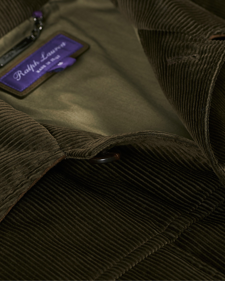 Herre | Jakker | Ralph Lauren Purple Label | Seymour Wale Corduroy Jacket Dark Green