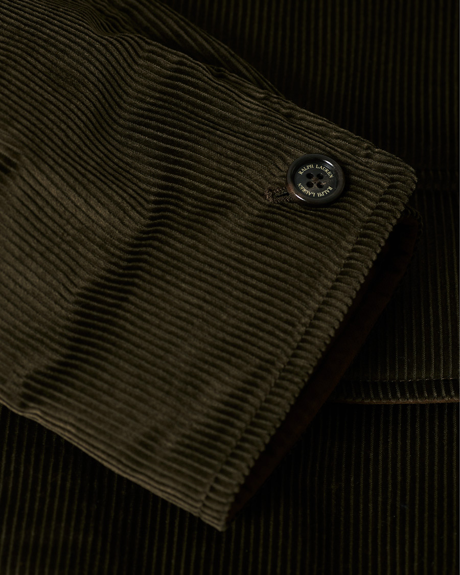 Herre | Jakker | Ralph Lauren Purple Label | Seymour Wale Corduroy Jacket Dark Green
