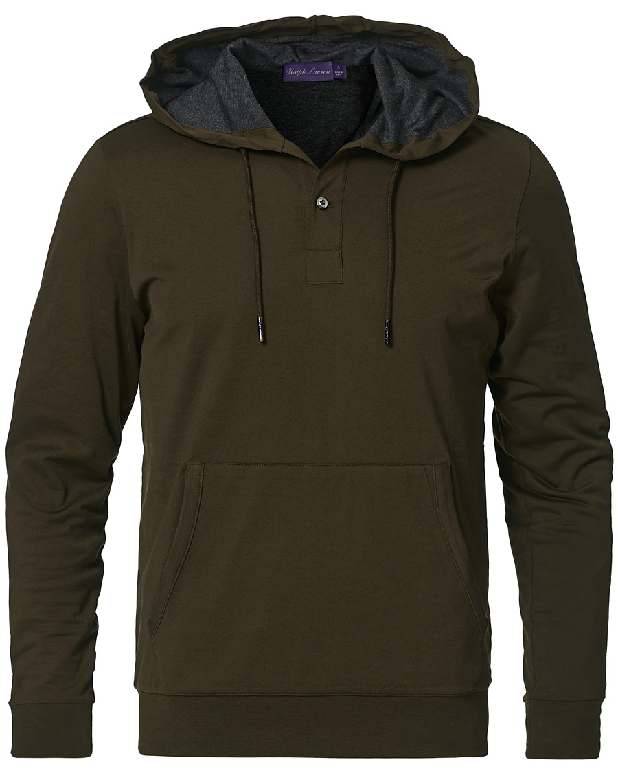 Herre | Gensere | Ralph Lauren Purple Label | Luxury Lisle Hoodie Inverness Loden