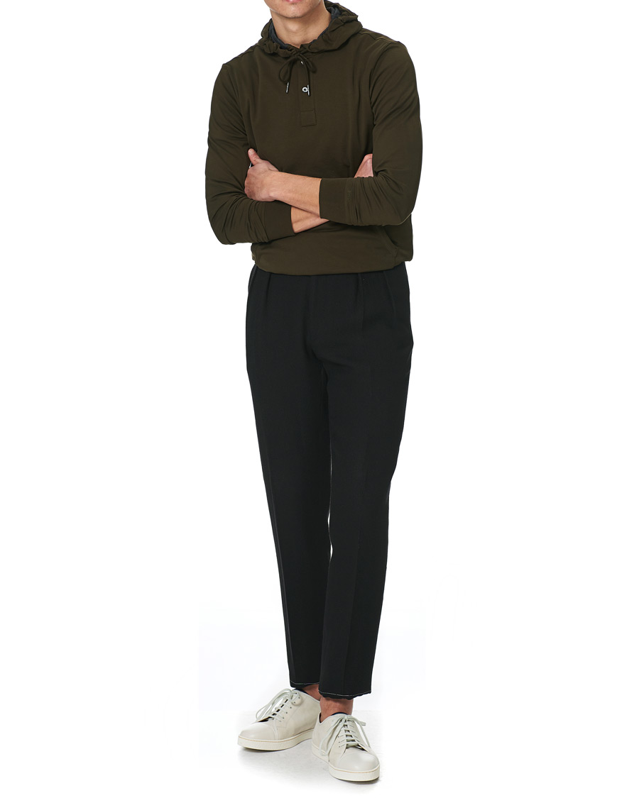 Herre | Gensere | Ralph Lauren Purple Label | Luxury Lisle Hoodie Inverness Loden