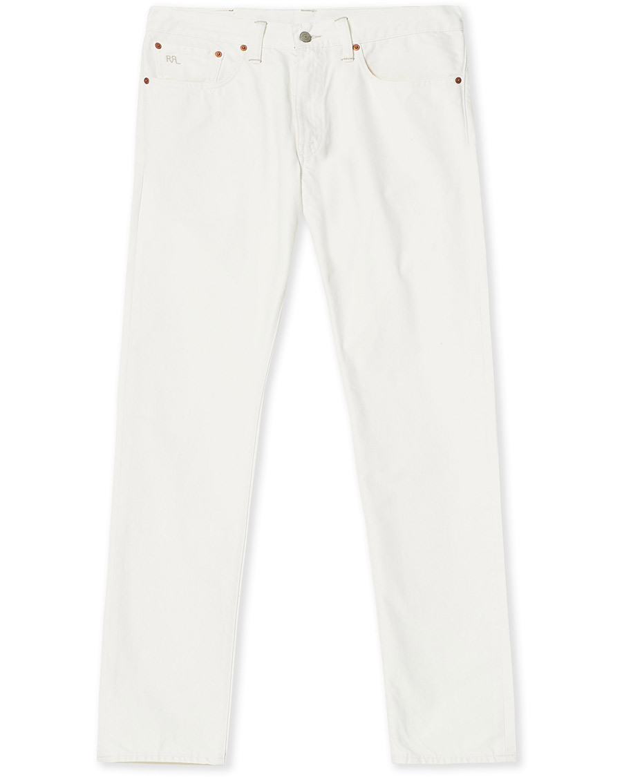 Herre | Jeans | RRL | Slim Fit 5-Pocket Denim Whitestone Wash