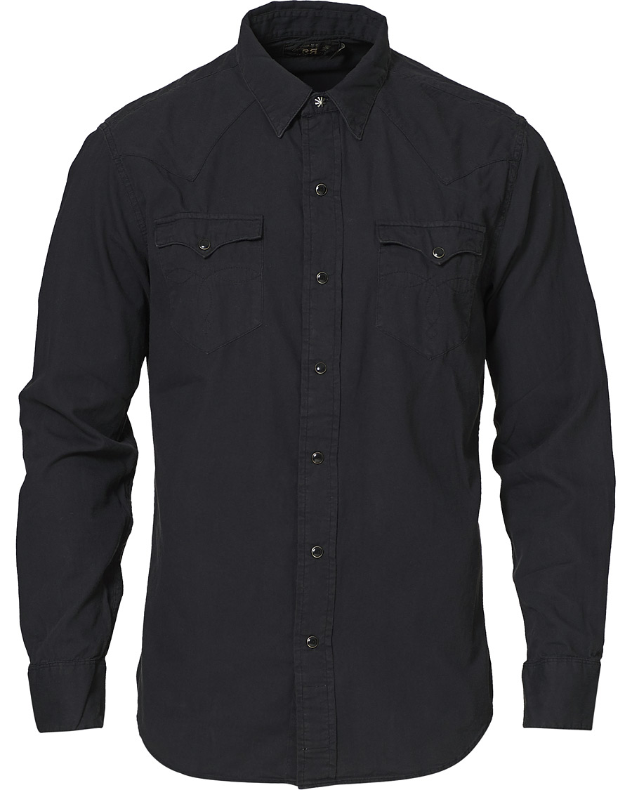 Herre | Skjorter | RRL | Buffalo Western Shirt Polo Black