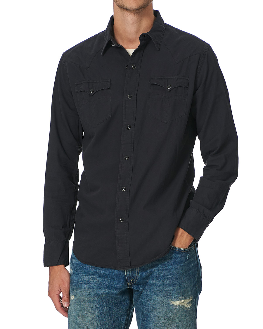 Herre | Skjorter | RRL | Buffalo Western Shirt Polo Black