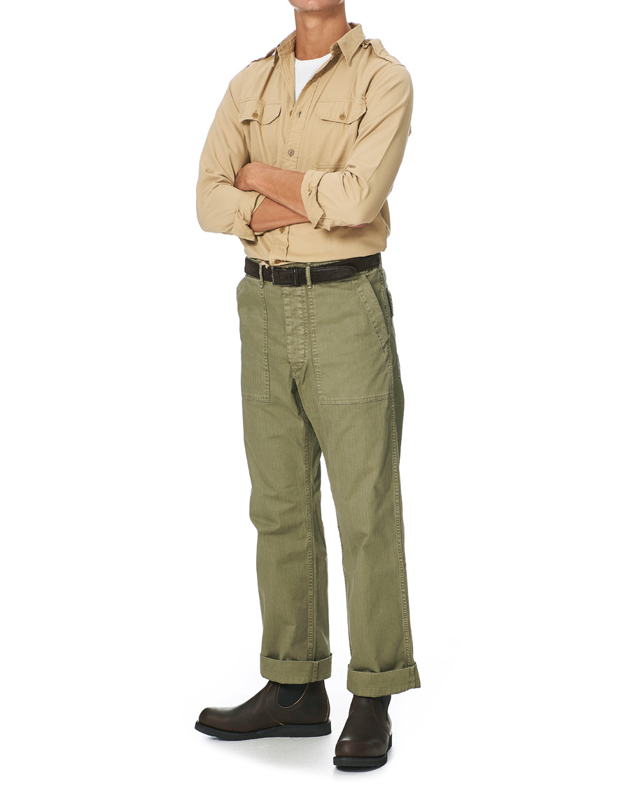 Herre | Skjorter | RRL | New Military Pocket Shirt Classic Khaki