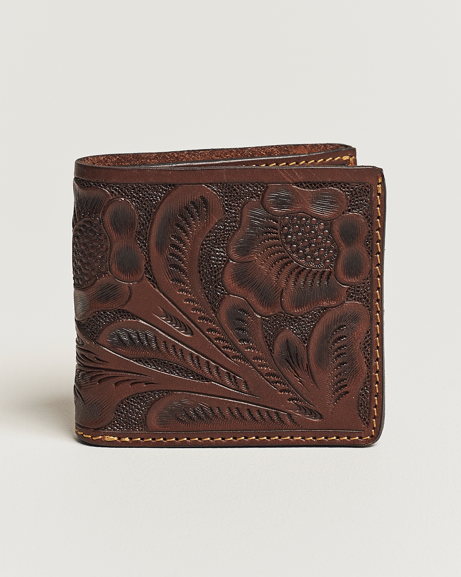 Herre | RRL Embossed Billfold Wallet Dark Brown | RRL | Embossed Billfold Wallet Dark Brown