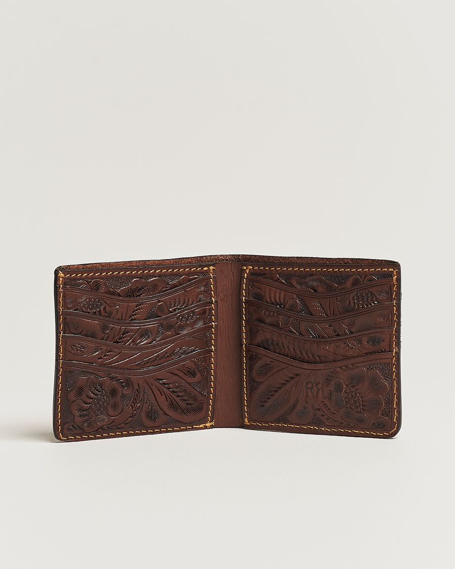 Herre |  | RRL | Embossed Billfold Wallet Dark Brown